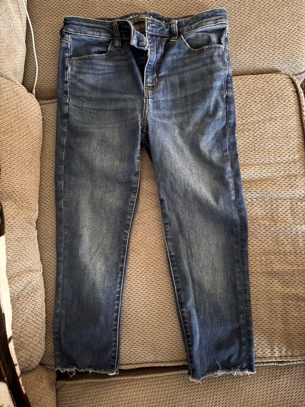 American Eagle Outfitters Women’s Dark Blue Slim Straight Jeans